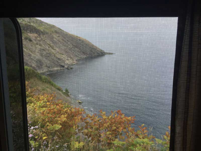 Meat Cove Camper Window