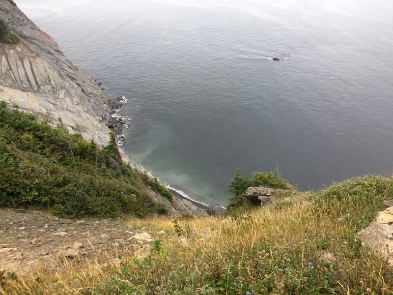 Meat Cove Cliff Drop To Water