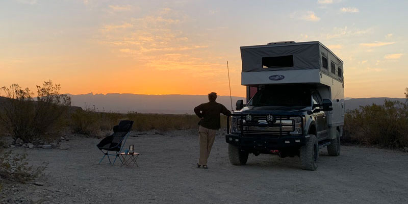 Mike and camper Big Bend 