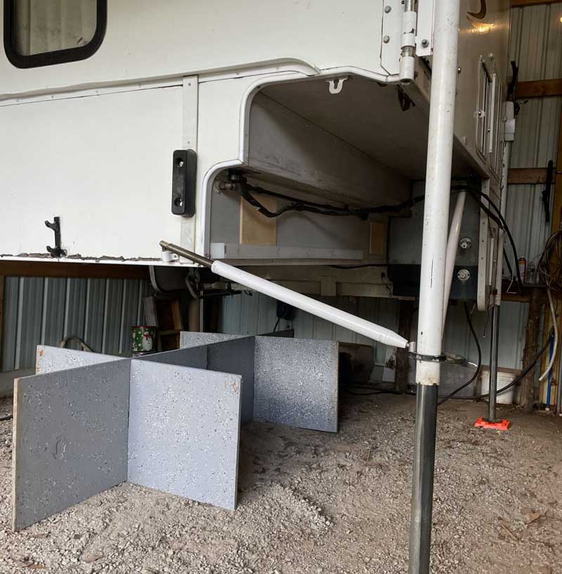 Plywood Spacer Camper Support 2