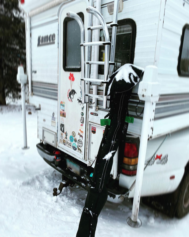 Ski Camper Winter Camping