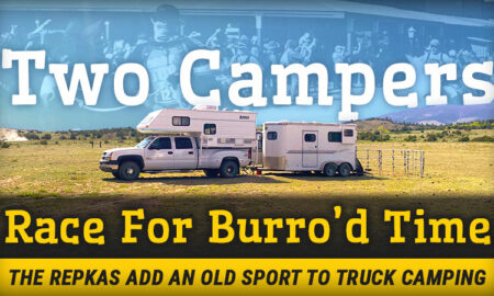 Burro Racing With A Camper