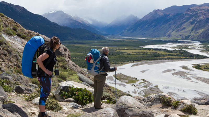 Walking In El Chalten National Park Chile