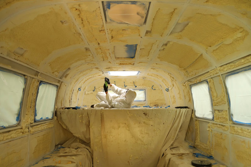 Spray Foam In Avion Camper