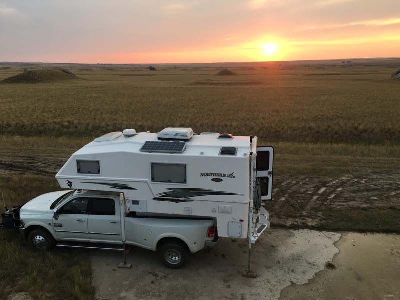 Top Of My Bunker Looking Down At My Camper Horn