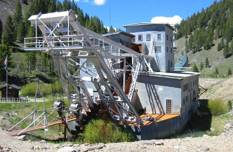 Dredge Up On Yankee Fork Next To Custer