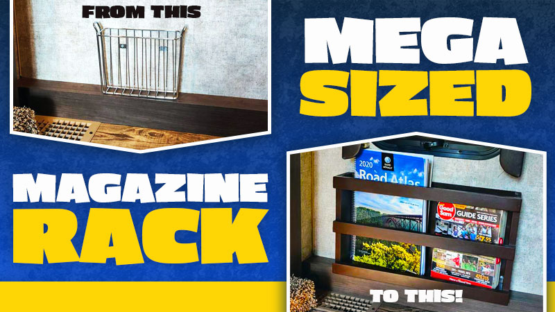 Mega Size Magazine Rack For Camper