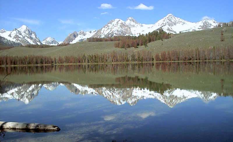 Reflection Of The Sawtooths In Red Fish Lake