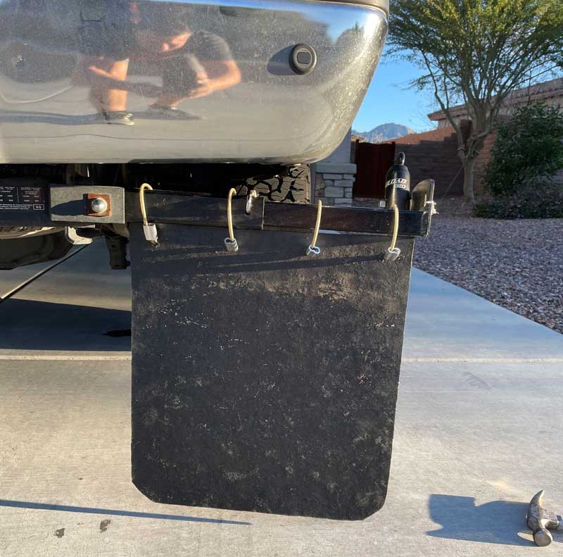 Removable Mud Flaps Installed