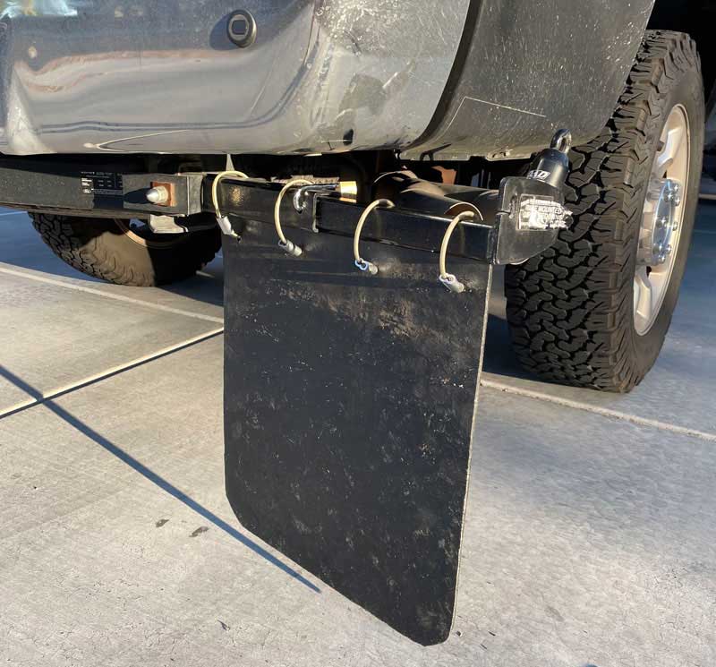 Removable Mudflaps On Tie Downs Installed