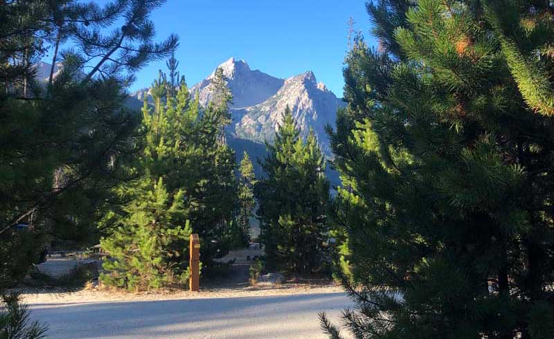 Stanley Lake Campsite View