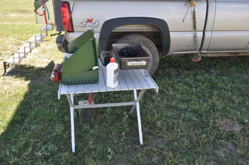 Weber Go Anywhere Set Up On Table