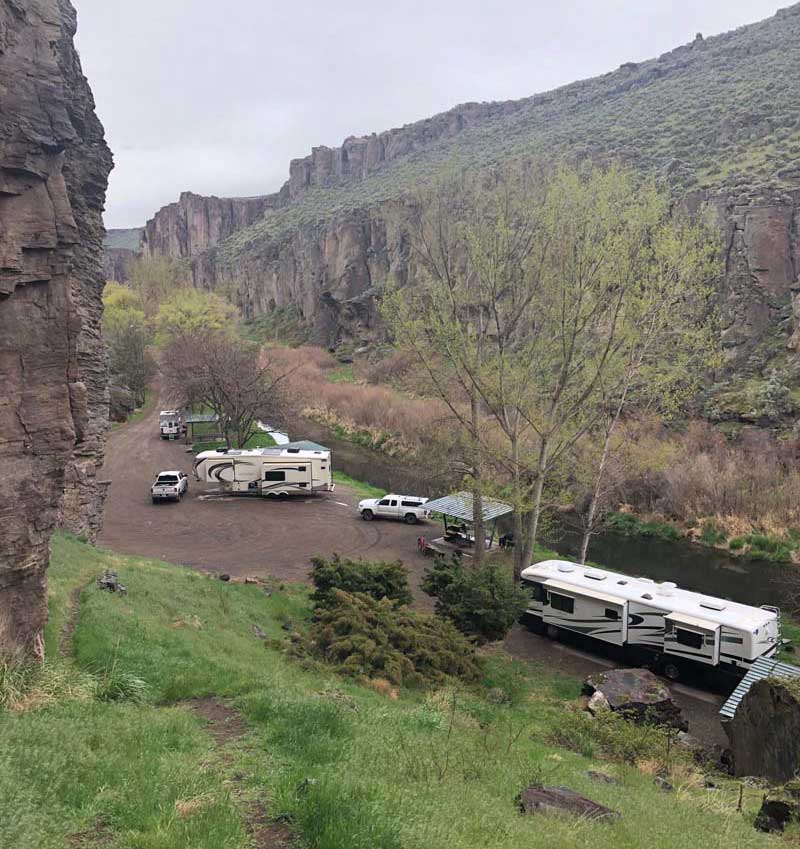 High View Of Camping