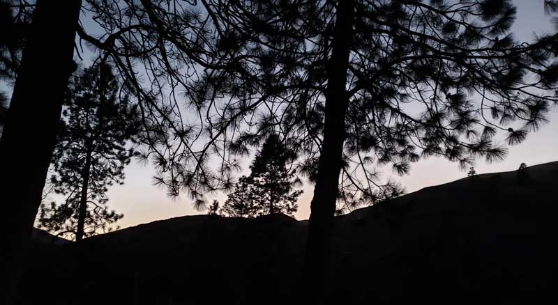 Sunset Above The Clearwater River At McKay Bend Campground