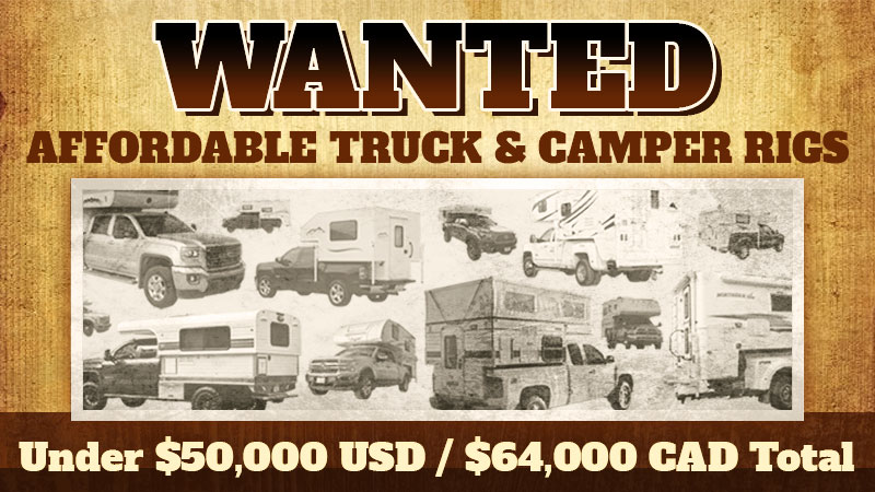 Affordable Truck Camper Poll