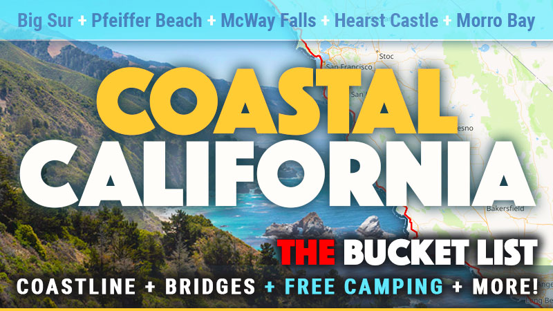 Coastal California RVing Bucket List