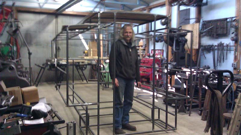 Glamper Lander Frame Being Built