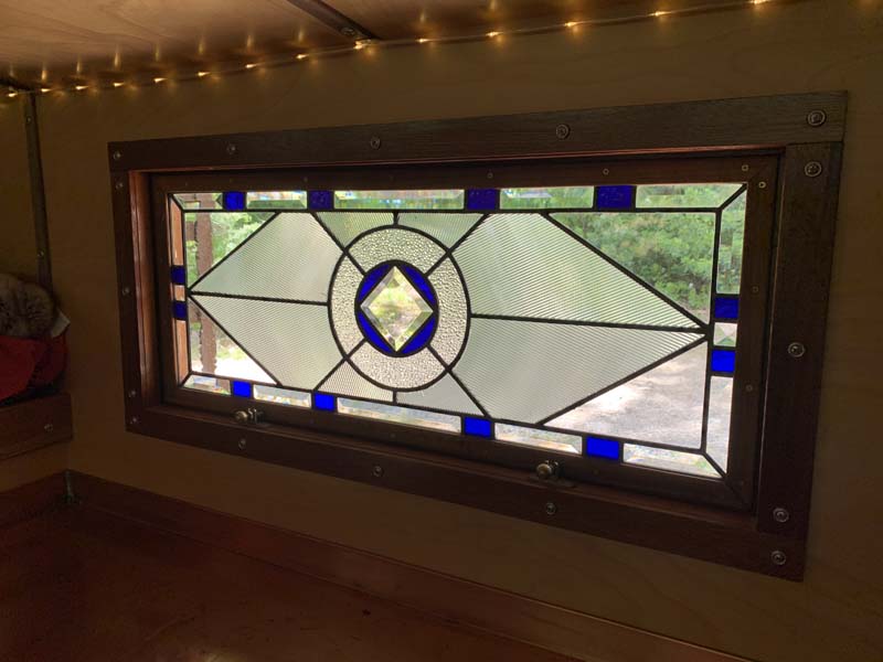 Glamper Lander Stained Glass Window