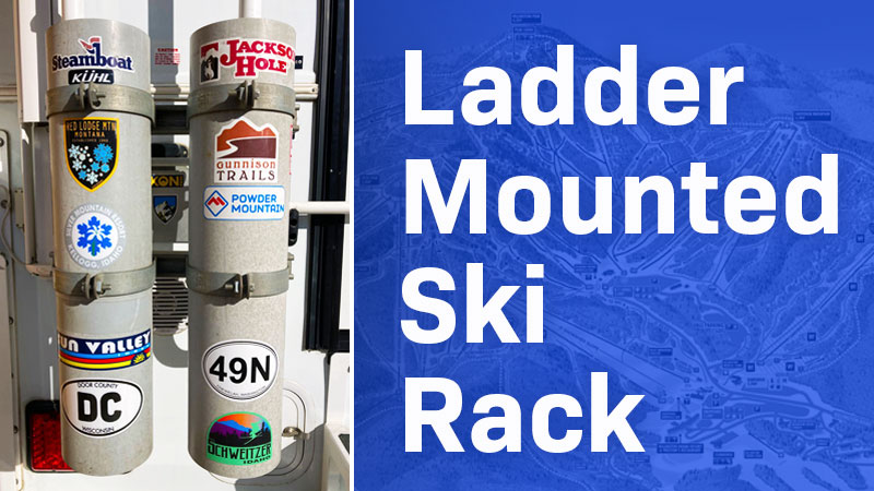 Ladder Mount Ski Rack For Campers