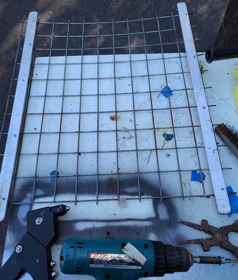 Theft Deterrent Wire Grate And Frame