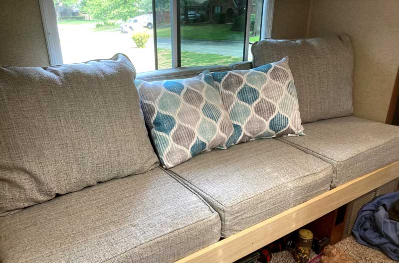 Couch Remodel In Arctic Fox