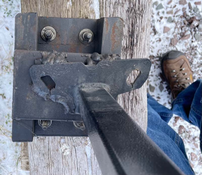 Lagun Table Used Outside Welded To Tie Down