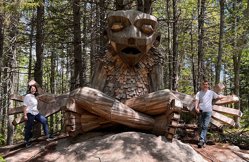 Maine Botanical Gardens troll walk