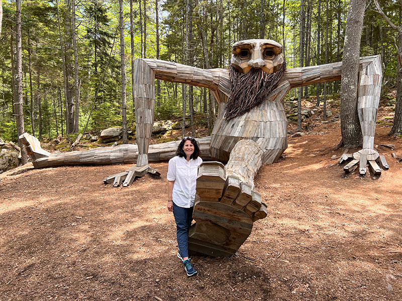 Maine Botanical Gardens troll