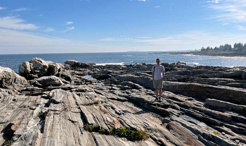 Pemaquid Point Maine Rocks Ocean