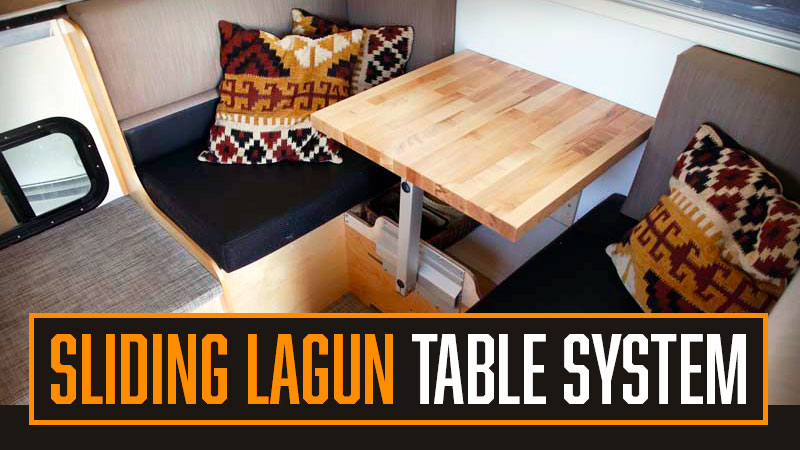 Sliding Lagin Table System Camper