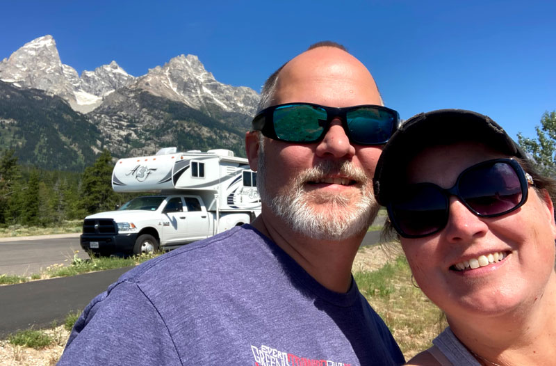 Us With Arctic Fox In Tetons