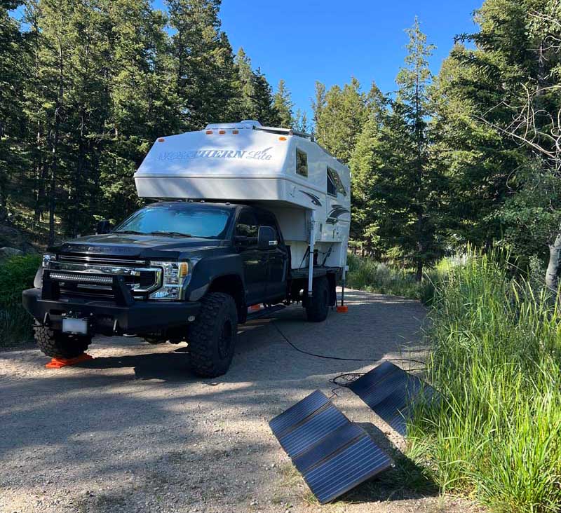 Fremont Lake Pinedale Wyoming Solar Set Up