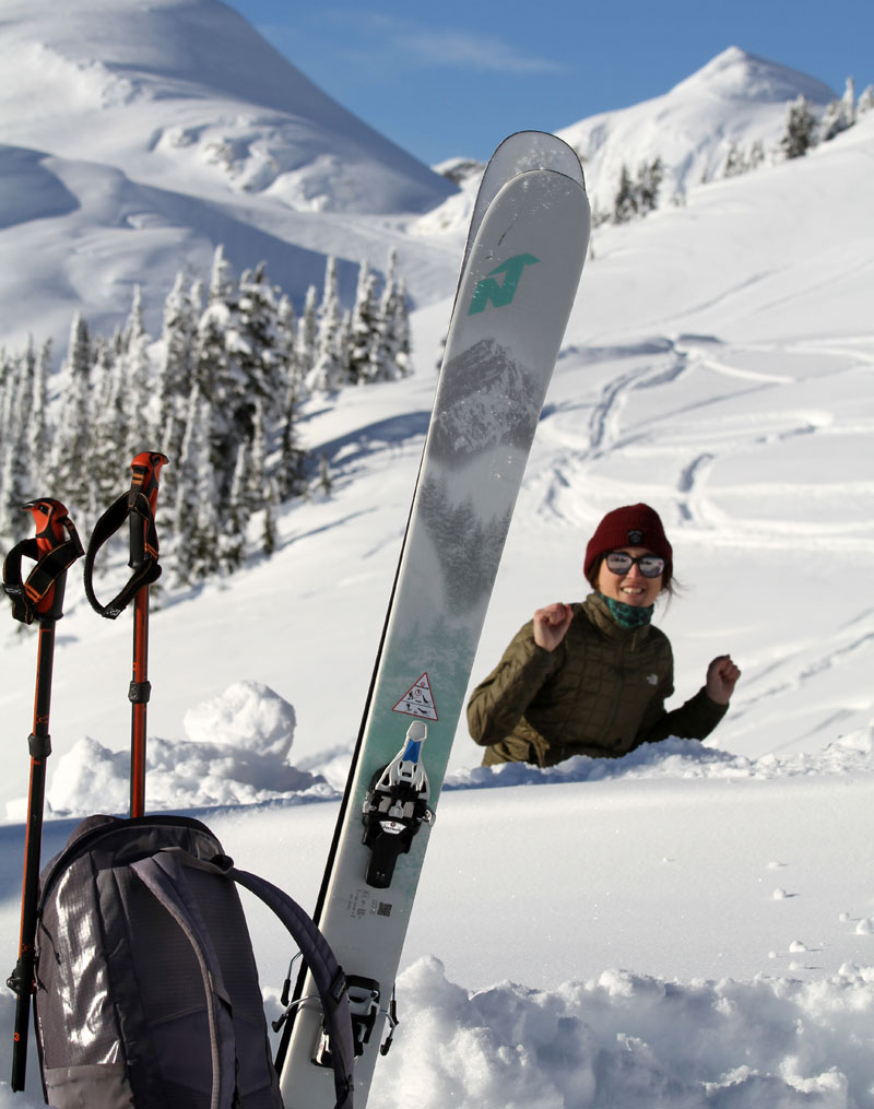 Skiing In Breandywibe Valley, Whistler BC 