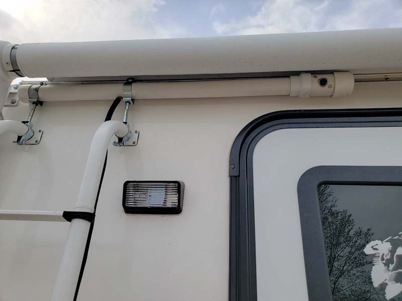 Backup Camera PVC attached under awning