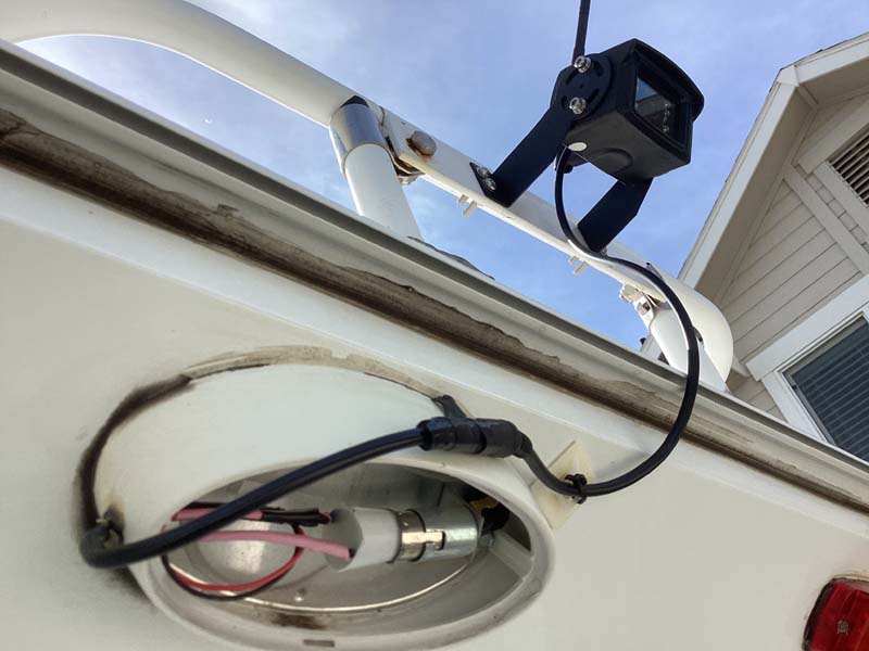 Camper Backup Camera Power Source Exterior Light