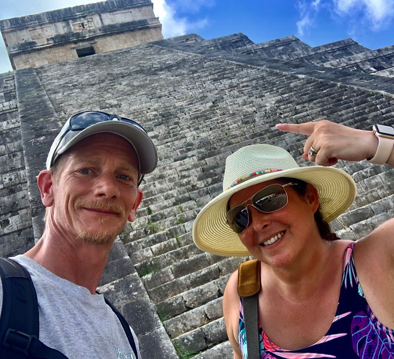 Chichén Itzá in Mexico while waiting for the truck to arrive