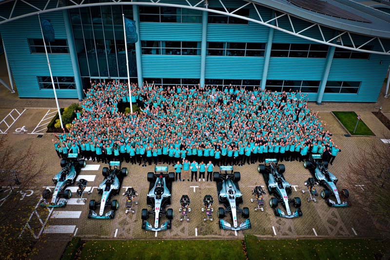 Mercedes Engine Factory After Winning 6th World Championship