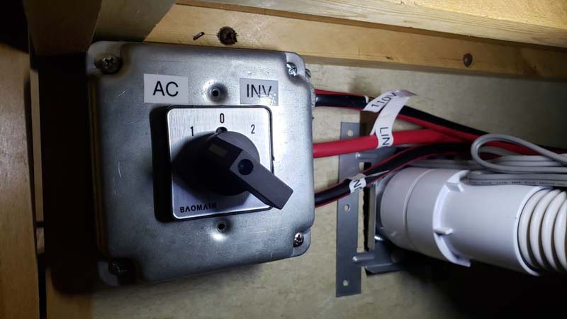 RV Central Vacuum Changeover Switch Labeling