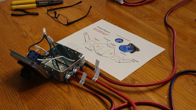 RV Central Vacuum Wiring Up Changeover Switch