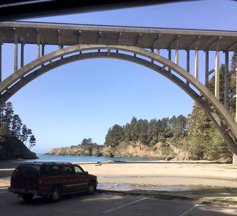 Russian Gulch State Park bridge