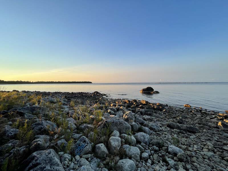 Lake Michigan Camp First Morning