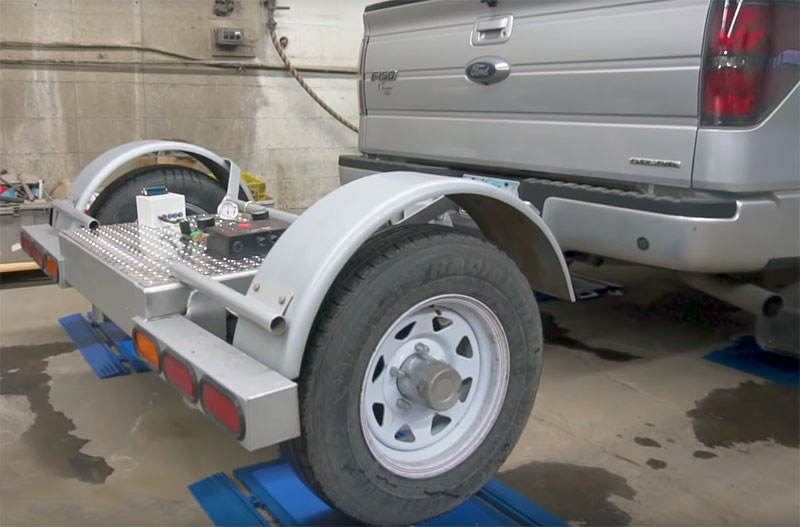 Smart Axle WDT 909 Trailer On Scales