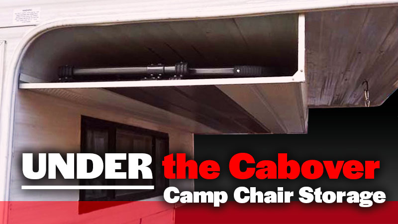 Under Cabover Camp Chair Storage