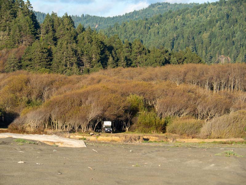 Usal Camp From Usal Beach