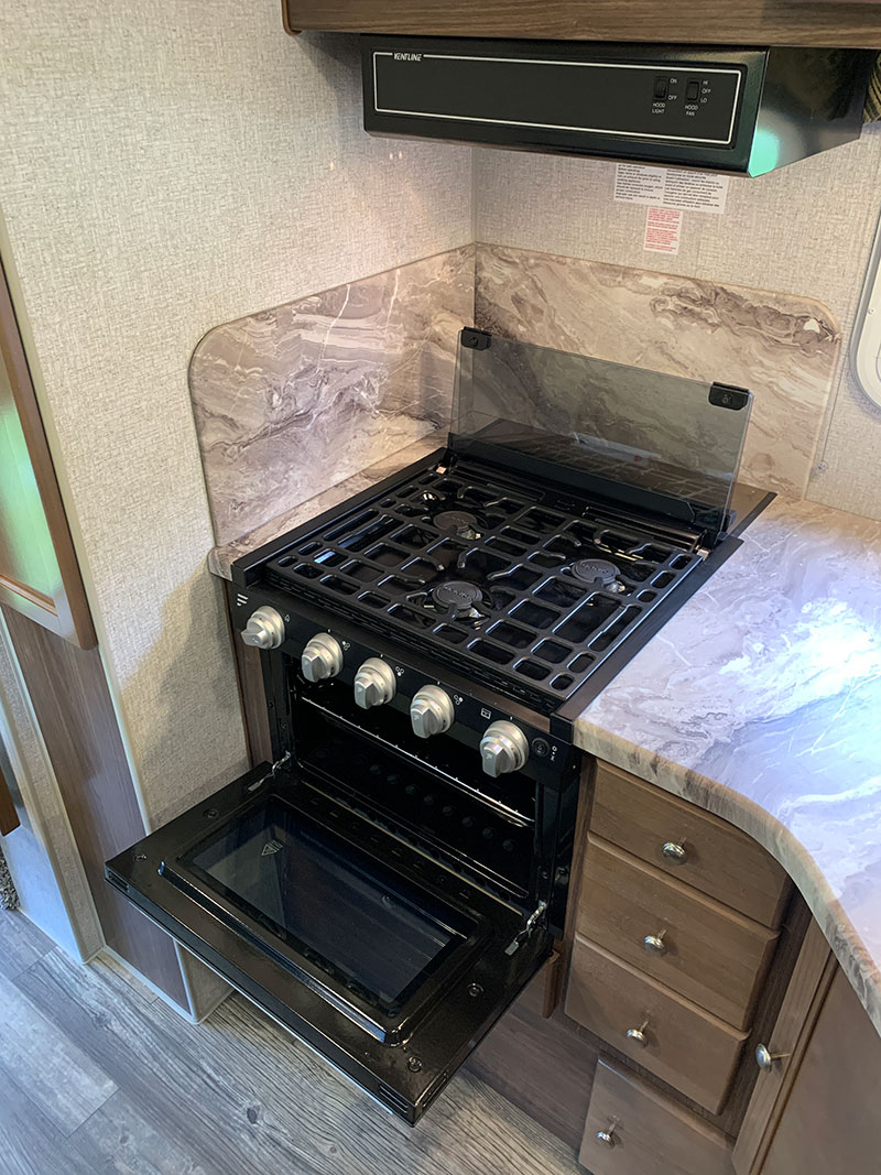 Wolf Creek 850 Review Kitchen Cooktop Open