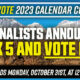 2023 Calendar Final Vote