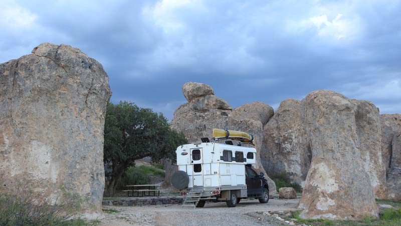 Campsite, City of Rocks SP, NM