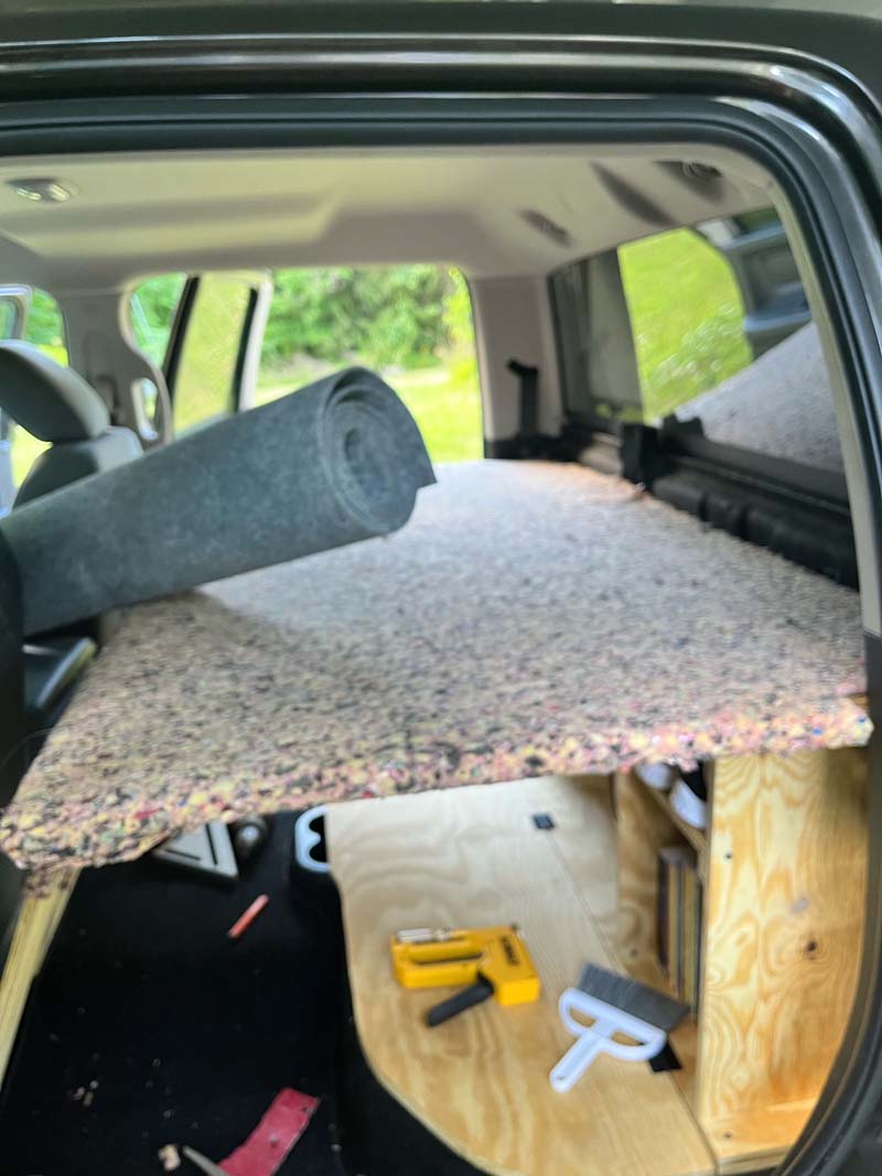 Back Seat Storage Ram Truck In Construction