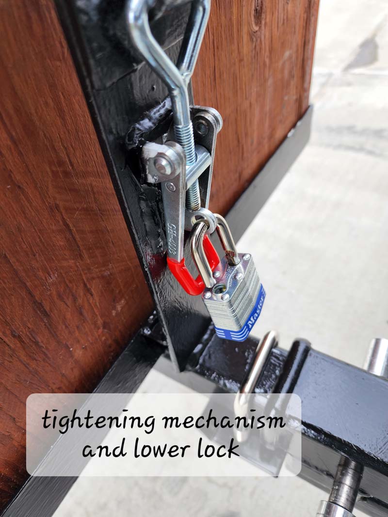 Generator Storage Box Tightening Mechanism And Lock