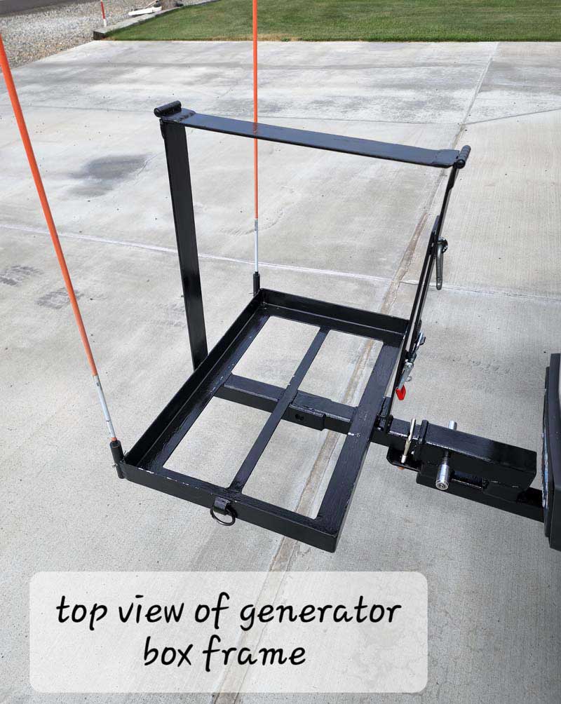 Generator Storage Box Top View Box Frame